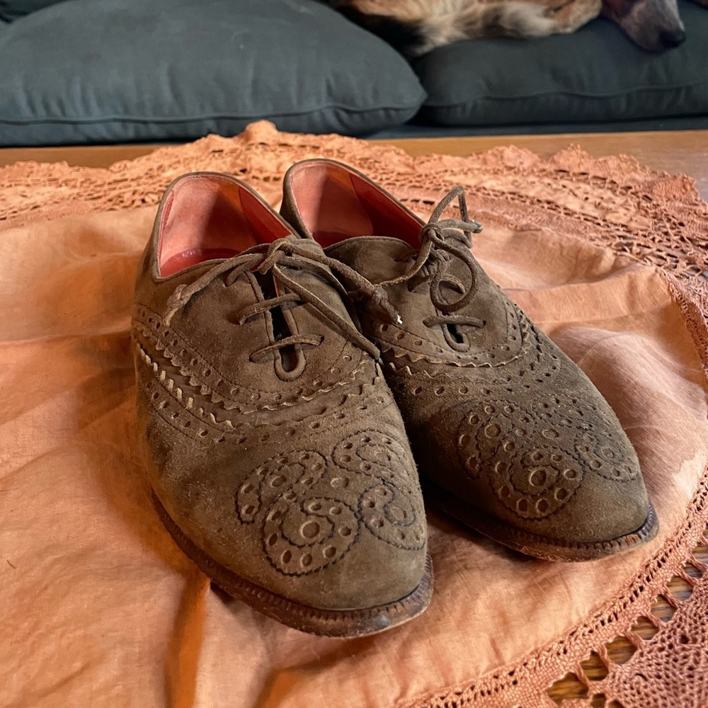 joan & david suede shoes